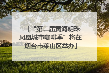 “第二届黄海明珠·凤凰城市咖啡季”将在烟台市莱山区举办