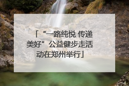 “一路纯悦 传递美好”公益健步走活动在郑州举行