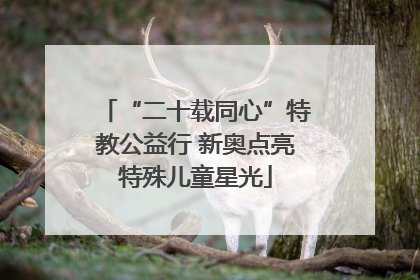 “二十载同心”特教公益行 新奥点亮特殊儿童星光