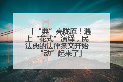 “典”亮陇原！遇上“花式”演绎，民法典的法律条文开始“动”起来了