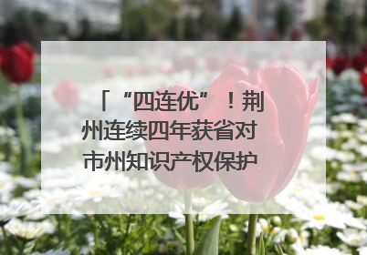 “四连优”！荆州连续四年获省对市州知识产权保护考核优秀等次
