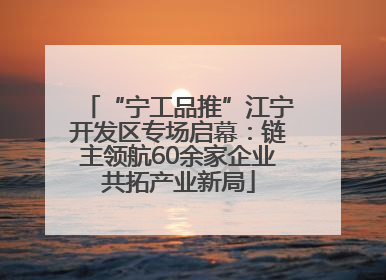 “宁工品推”江宁开发区专场启幕：链主领航60余家企业共拓产业新局