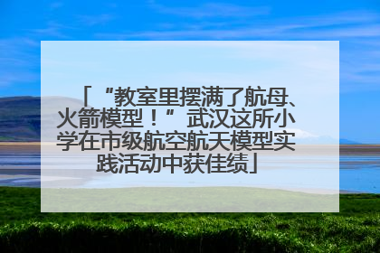 “教室里摆满了航母、火箭模型！”武汉这所小学在市级航空航天模型实践活动中获佳绩