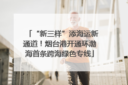 “新三样”添海运新通道！烟台港开通环渤海首条跨海绿色专线