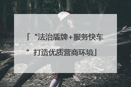 “法治盾牌+服务快车”打造优质营商环境