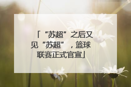 “苏超”之后又见“苏超”，篮球联赛正式官宣