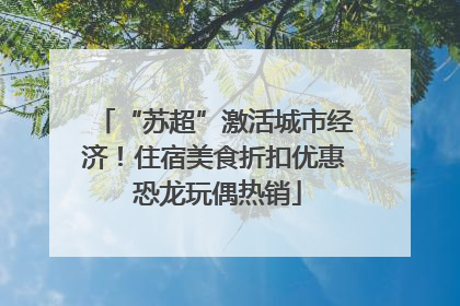 “苏超”激活城市经济！住宿美食折扣优惠 恐龙玩偶热销
