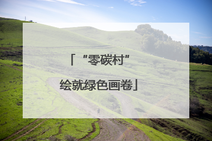 “零碳村” 绘就绿色画卷
