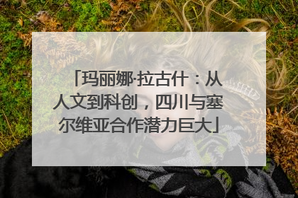 玛丽娜·拉古什：从人文到科创，四川与塞尔维亚合作潜力巨大