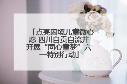 点亮困境儿童微心愿 四川自贡自流井开展“同心童梦”六一特别行动