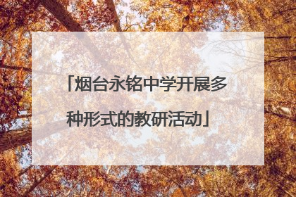 烟台永铭中学开展多种形式的教研活动