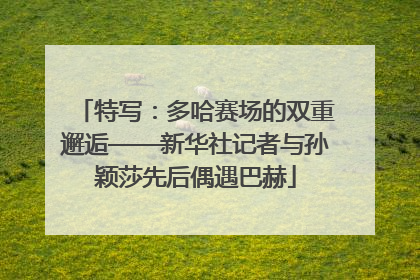 特写：多哈赛场的双重邂逅——新华社记者与孙颖莎先后偶遇巴赫