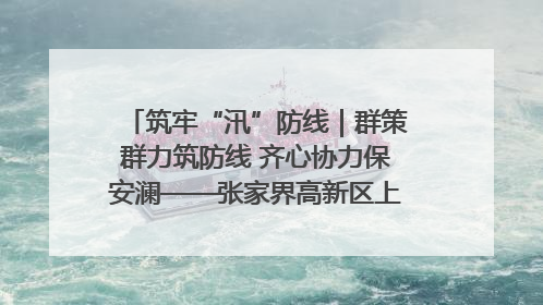 筑牢“汛”防线｜群策群力筑防线 齐心协力保安澜——张家界高新区上下众志成城迎战汛情