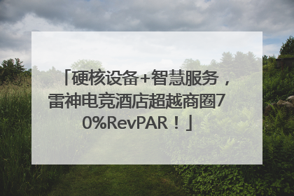 硬核设备+智慧服务，雷神电竞酒店超越商圈70%RevPAR！