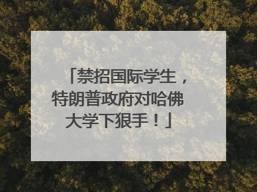 禁招国际学生，特朗普政府对哈佛大学下狠手！