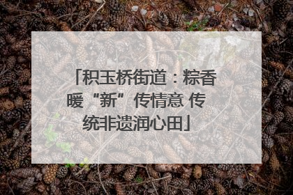 积玉桥街道：粽香暖“新”传情意 传统非遗润心田