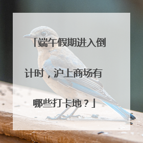 端午假期进入倒计时，沪上商场有哪些打卡地？