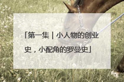 第一集｜小人物的创业史，小配角的罗曼史