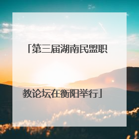 第三届湖南民盟职教论坛在衡阳举行