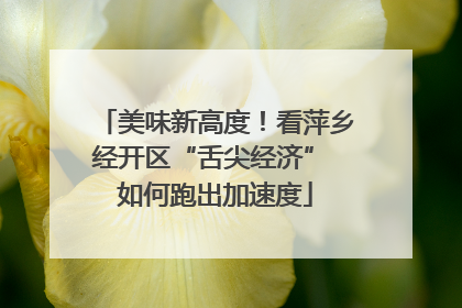 美味新高度！看萍乡经开区“舌尖经济” 如何跑出加速度