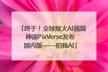 终于！全球爆火AI视频神器PixVerse发布国内版——拍我AI