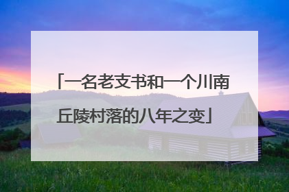 一名老支书和一个川南丘陵村落的八年之变