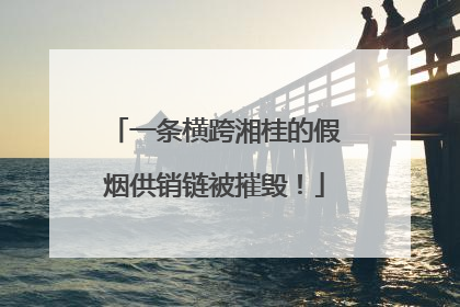 一条横跨湘桂的假烟供销链被摧毁！