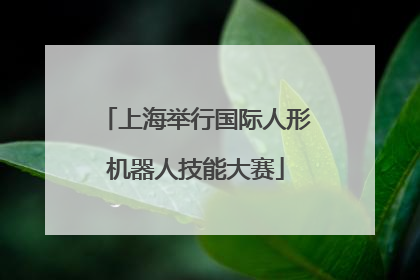 上海举行国际人形机器人技能大赛