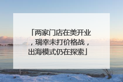 两家门店在美开业，瑞幸未打价格战，出海模式仍在探索