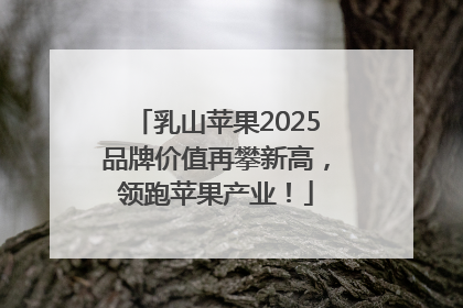 乳山苹果2025品牌价值再攀新高，领跑苹果产业！