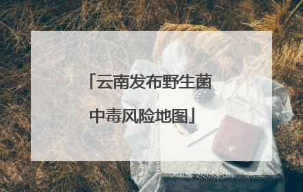 云南发布野生菌中毒风险地图