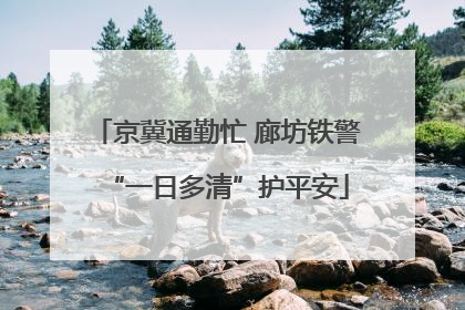 京冀通勤忙 廊坊铁警“一日多清”护平安