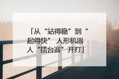 从“站得稳”到“起得快” 人形机器人“擂台赛”开打