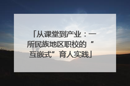 从课堂到产业：一所民族地区职校的“互嵌式”育人实践