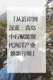 从近岸到深蓝：青岛中行赋能现代海洋产业焕新升级