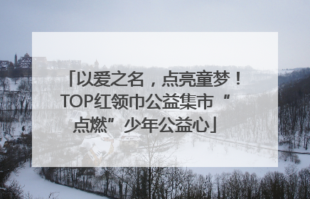 以爱之名，点亮童梦！TOP红领巾公益集市“点燃”少年公益心