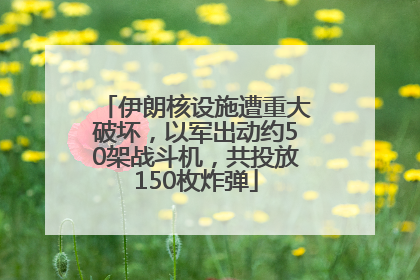 伊朗核设施遭重大破坏，以军出动约50架战斗机，共投放150枚炸弹