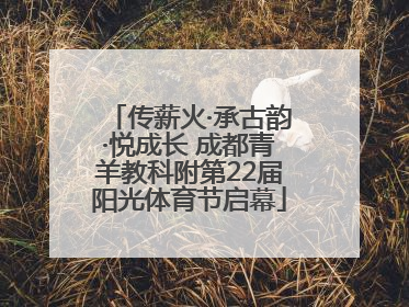 传薪火·承古韵·悦成长 成都青羊教科附第22届阳光体育节启幕