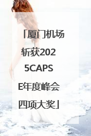 厦门机场斩获2025CAPSE年度峰会四项大奖