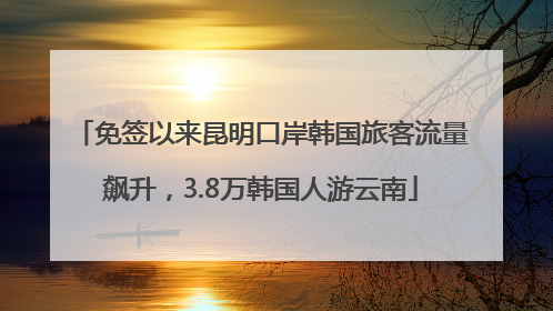 免签以来昆明口岸韩国旅客流量飙升，3.8万韩国人游云南