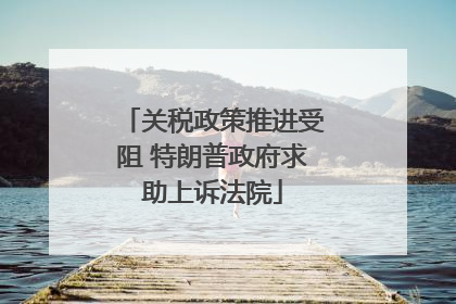 关税政策推进受阻 特朗普政府求助上诉法院