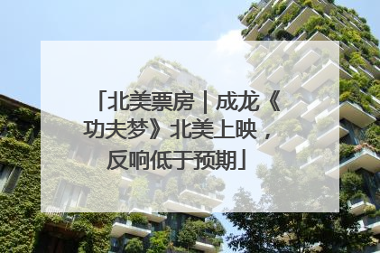 北美票房｜成龙《功夫梦》北美上映，反响低于预期