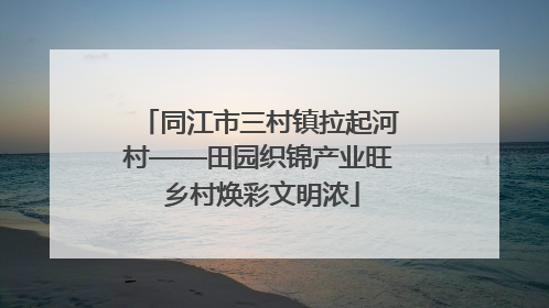 同江市三村镇拉起河村——田园织锦产业旺 乡村焕彩文明浓