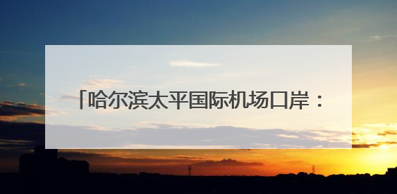 哈尔滨太平国际机场口岸：今年出入境旅客突破30万人次 同比增30.4%