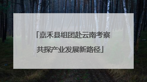 嘉禾县组团赴云南考察 共探产业发展新路径