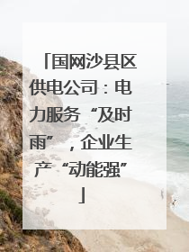 国网沙县区供电公司：电力服务“及时雨”，企业生产“动能强”