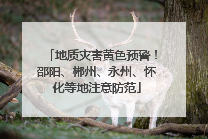 地质灾害黄色预警！邵阳、郴州、永州、怀化等地注意防范