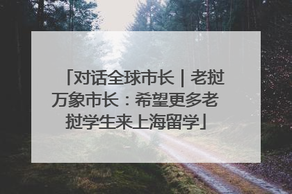 对话全球市长｜老挝万象市长：希望更多老挝学生来上海留学