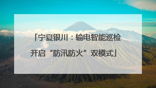 宁夏银川：输电智能巡检开启“防汛防火”双模式
