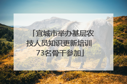 宜城市举办基层农技人员知识更新培训 73名骨干参加